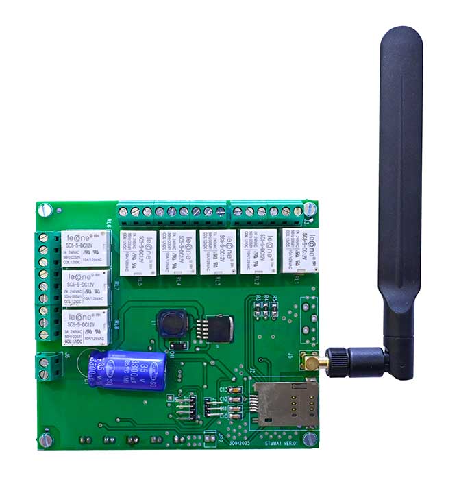 GSM Based 8 Relay Channel Board